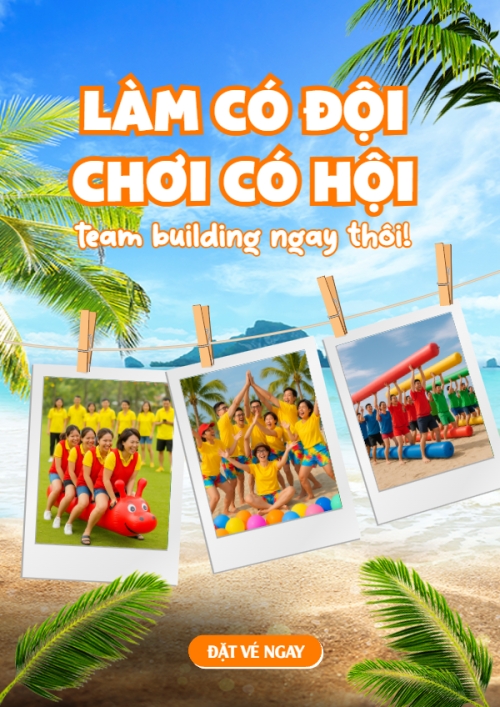 Mẫu thiết kế Poster chuẩn Team building, mùa hè, summer,Du lịch, travel, tourism, trải nghiệm, khám phá 1747741968