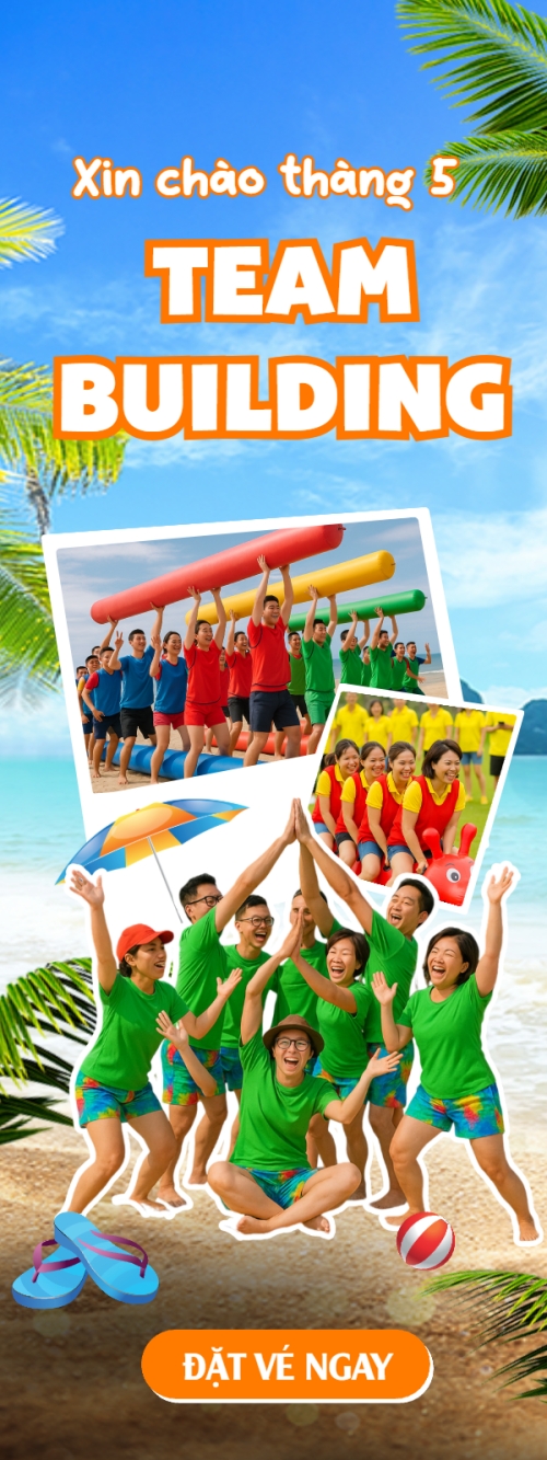 Mẫu thiết kế Standee Team building, mùa hè, summer,Du lịch, travel, tourism, trải nghiệm, khám phá 1747741968