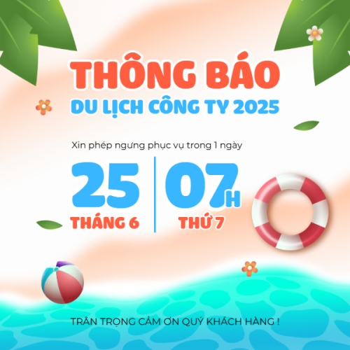 Mẫu thiết kế Bài đăng Facebook (vuông) Team building, company trip, thông báo, du lịch, travel, tourism, trải nghiệm, khám phá 1747741968
