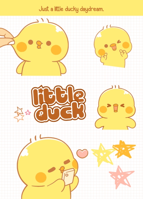 Mẫu thiết kế Sổ tay Dễ thương, cute, vịt, duck, cá nhân, nhân vật, personal style, signature	 1751352789