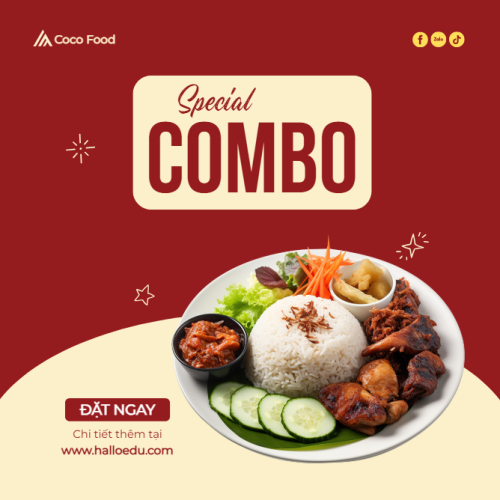 Mẫu thiết kế Bài đăng Facebook (vuông) Giảm giá, sale, đồ ăn, food, thực phẩm, ẩm thực, món ăn, F&B, thức ăn 1752313413