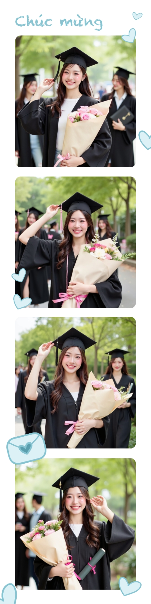 Mẫu thiết kế Bộ Ảnh Photostrip Tốt nghiệp, kỉ yếu, Graduation, yearbook, đơn giản, simple, minimalist, tối giản 1751352789