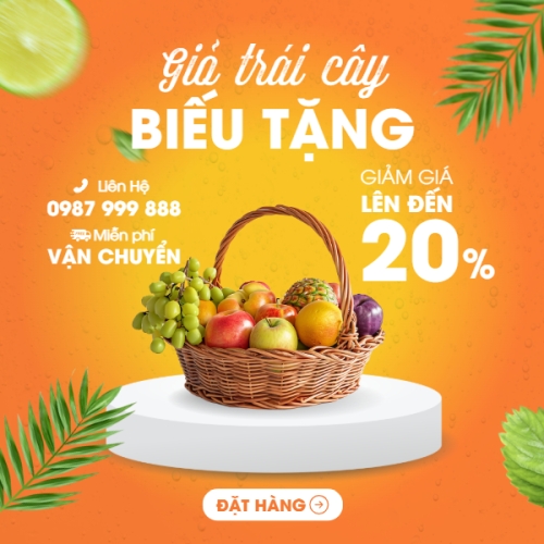 Mẫu thiết kế Bài đăng Facebook (vuông) Trái cây, fruit, Đồ ăn, food, thực phẩm, ẩm thực, món ăn, F&B, nhà hàng, thức ăn, hiện đại 1752305303
