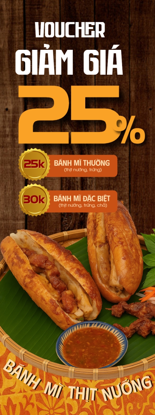 Mẫu thiết kế Standee Bánh mì, Món ăn Việt Nam, đồ ăn, food, thực phẩm, ẩm thực, món ăn, F&B, thức ăn, cổ điển, vintage, retro, classic, truyền thống 1752396438