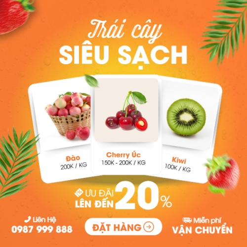 Mẫu thiết kế Bài đăng Facebook (vuông) Trái cây, fruit, Đồ ăn, food, thực phẩm, ẩm thực, món ăn, F&B, nhà hàng, thức ăn, hiện đại 1752305303