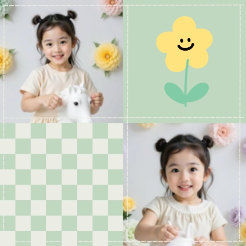 Mẫu thiết kế Photobook vuông Em bé, baby, kid, sinh nhật, birthday, cá nhân, personal style, sự kiện, event, dễ thương, cute 1759886001