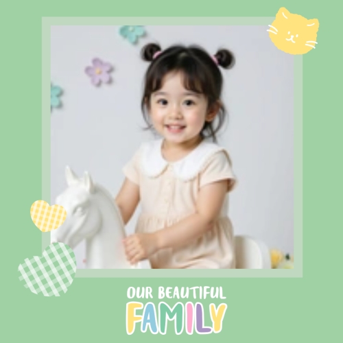Mẫu thiết kế Photobook vuông Em bé, baby, kid, sinh nhật, birthday, cá nhân, personal style, sự kiện, event, dễ thương, cute 1759886001