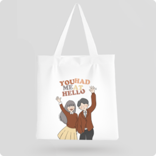Mẫu thiết kế Túi canvas Trending, hot, viral, xu hướng, thịnh hành, bạn bè, tình yêu, love 1759530448