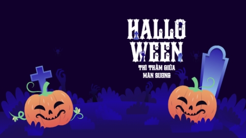 Mẫu thiết kế Hình nền máy tính Halloween, lễ hội ma quái, sự kiện, event, dễ thương, cute, chibi, hoạt hình, cartoon 1760996307