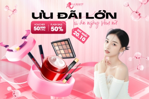 Mẫu thiết kế Banner Facebook ngang 20/10, Ngày phụ nữ Việt Nam, Vietnamese Women's Day, phụ nữ, sự kiện, event, mỹ phẩm, làm đẹp, beauty, hiện đại, modern 1760222460