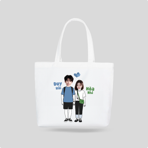 Mẫu thiết kế Túi canvas Couple, cặp đôi, người yêu, lover, tình yêu, love, đơn giản, simple, cute, dễ thương 1759885750