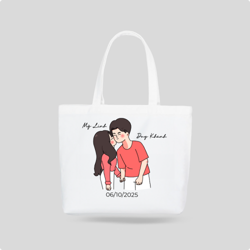 Mẫu thiết kế Túi canvas Couple, cặp đôi, người yêu, lover, tình yêu, love, đơn giản, simple, cute, dễ thương 1759885750