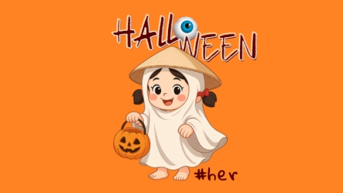Mẫu thiết kế Hình nền máy tính Halloween, lễ hội ma quái, sự kiện, event, dễ thương, cute, chibi, hoạt hình, cartoon 1760995641