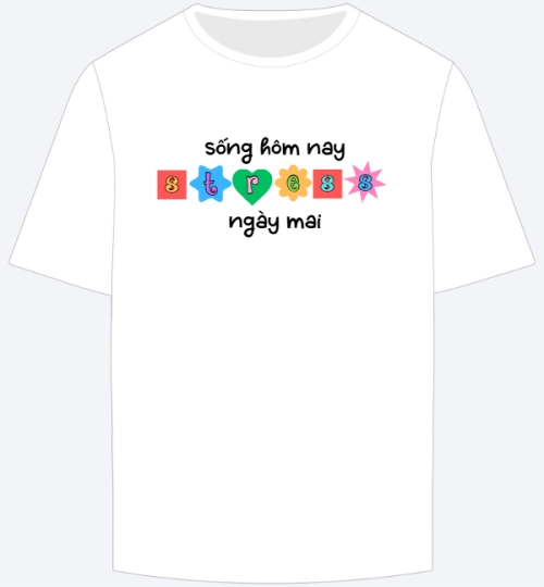 Mẫu thiết kế Áo thun Chữ, trending, hot, viral, xu hướng, thịnh hành