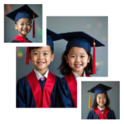 Mẫu thiết kế Photobook vuông Học sinh, tiểu học, kỷ yếu, tốt nghiệp, graduation, mầm non, hội nhóm, cá nhân 1759895144