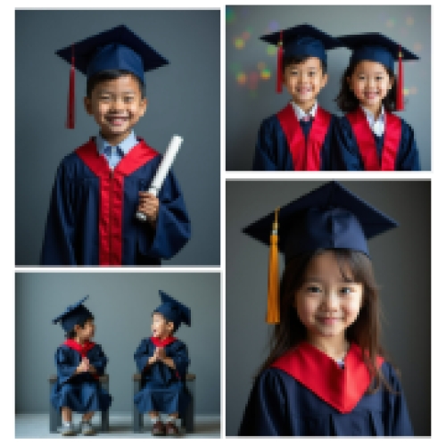 Mẫu thiết kế Photobook vuông Học sinh, tiểu học, kỷ yếu, tốt nghiệp, graduation, mầm non, hội nhóm, cá nhân 1759895144