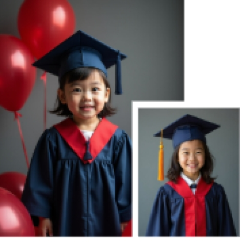 Mẫu thiết kế Photobook vuông Học sinh, tiểu học, kỷ yếu, tốt nghiệp, graduation, mầm non, hội nhóm, cá nhân 1759895144