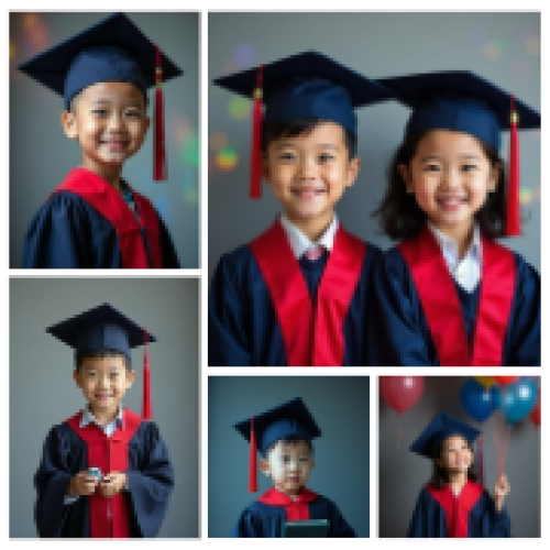 Mẫu thiết kế Photobook vuông Học sinh, tiểu học, kỷ yếu, tốt nghiệp, graduation, mầm non, hội nhóm, cá nhân 1759895144