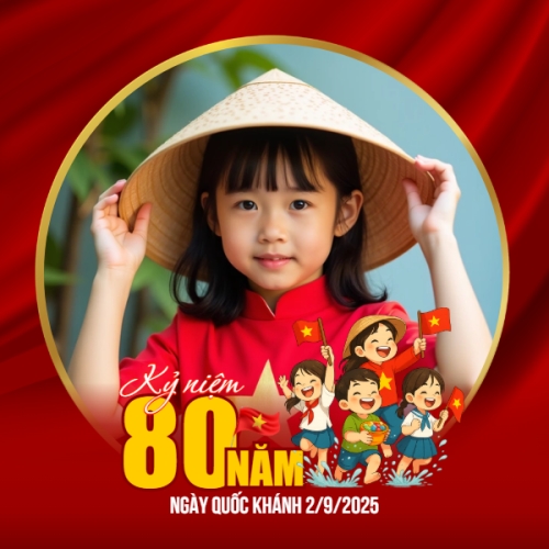 Mẫu thiết kế Ảnh đại diện Zalo 2/9, Quốc Khánh, lễ hội, Việt Nam,sự kiện, event, dễ thương, cute, chibi, hoạt hình, cartoon 1761379370