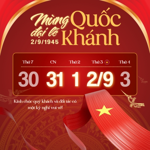 Mẫu thiết kế Bài đăng Facebook (vuông) 2/9, Quốc Khánh, lễ hội, thông báo, lịch nghỉ, Việt Nam, sự kiện, event, hiện đại, modern 1761379260