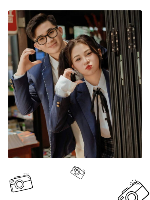 Mẫu thiết kế Bộ Ảnh Polaroid Bạn bè, couple, cặp đôi, thanh xuân, đơn giản, hiện đại 1759886418