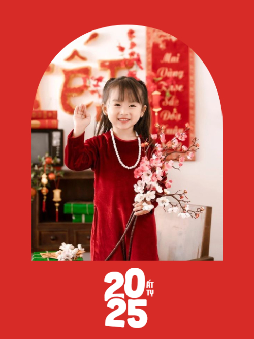Mẫu thiết kế Bộ Ảnh Polaroid Tết, Xuân, Ất tỵ, năm 2025, 2025,dễ thương, cute, chibi, hoạt hình, cartoon 1759886505
