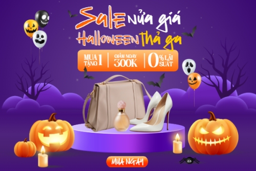 Mẫu thiết kế Banner Facebook ngang Halloween, lễ hội ma quái, sự kiện, event, fashion, thời trang, quần áo, trang phục, clothes, outfit, dễ thương, cute, chibi, hoạt hình, cartoon 1761629451