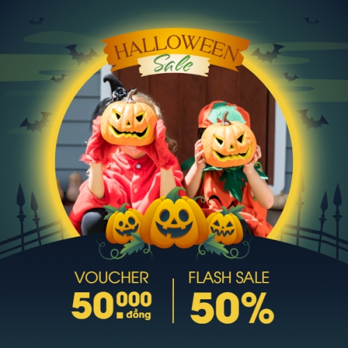 Mẫu thiết kế Khung sản phẩm Halloween, lễ hội ma quái, thời trang, fashion, sự kiện, event, dễ thương, cute, chibi, hoạt hình, cartoon 1761384437