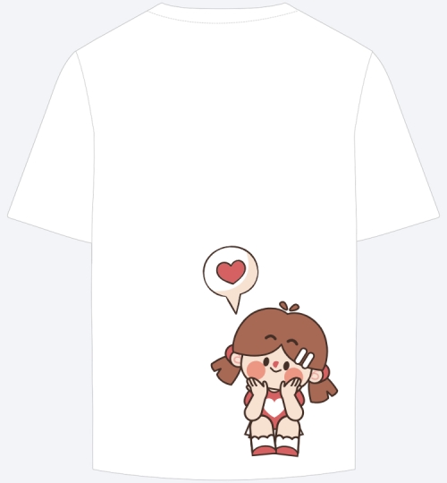 Mẫu thiết kế Áo thun Cô bé, girl, trending, hot, viral, xu hướng, thịnh hành, dễ thương, cute, chibi, hoạt hình, cartoon 1759535716