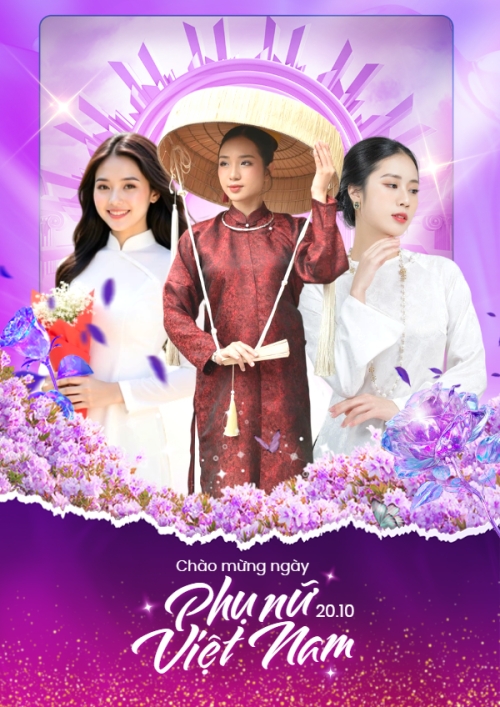 Mẫu thiết kế Poster chuẩn 20/10, Ngày phụ nữ Việt Nam, Vietnamese Women's Day, phụ nữ, sự kiện, event, thông báo, chúc mừng, mỹ phẩm, làm đẹp, beauty, hiện đại, modern, hoa lá 1760511020