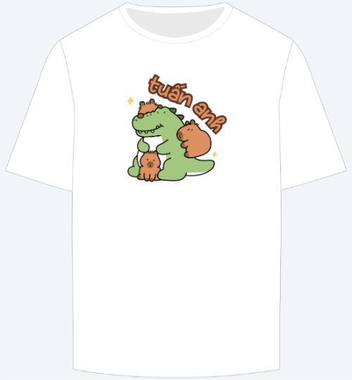 Mẫu thiết kế Áo thun Capybara, chuột lang nước, trending, hot, viral, xu hướng, thịnh hành	