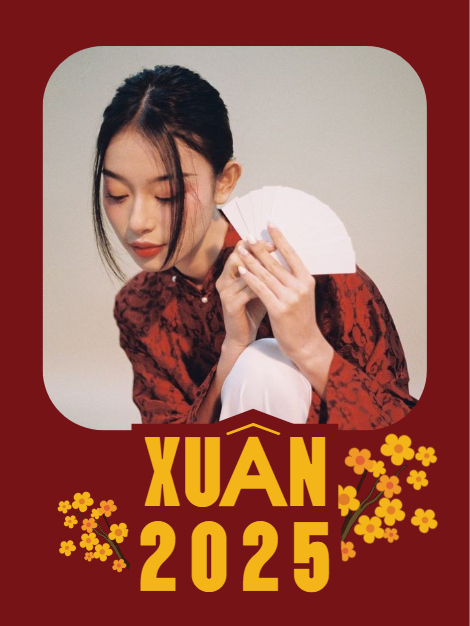 Mẫu thiết kế Bộ Ảnh Polaroid Tết, Xuân, Ất tỵ, năm 2025, 2025,dễ thương, cute, chibi, hoạt hình, cartoon 1759886505