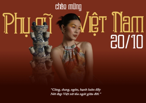 Mẫu thiết kế Thiệp chúc mừng 20/10, Ngày phụ nữ Việt Nam, Vietnamese Women's Day, phụ nữ, sự kiện, event, mỹ phẩm, làm đẹp, beauty, hiện đại, modern 1760066835