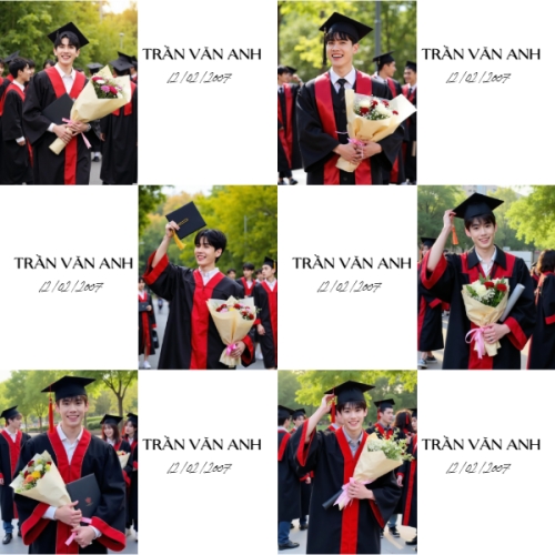 Mẫu thiết kế Photobook vuông Tốt nghiệp, Kỷ yếu, bạn bè, hội nhóm, team, tập thể, đơn giản 1759885901