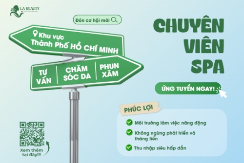 Mẫu thiết kế Banner Facebook ngang Nhân viên spa, tuyển dụng, beauty, làm đẹp, thẩm mỹ, cosmetic, hiện đại, morden 1760222574