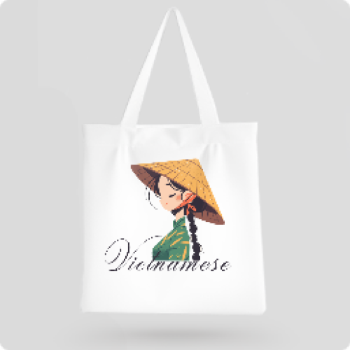 Mẫu thiết kế Túi canvas Girl, cô gái, cá nhân, nhân vật, personal style, signature 1759894609