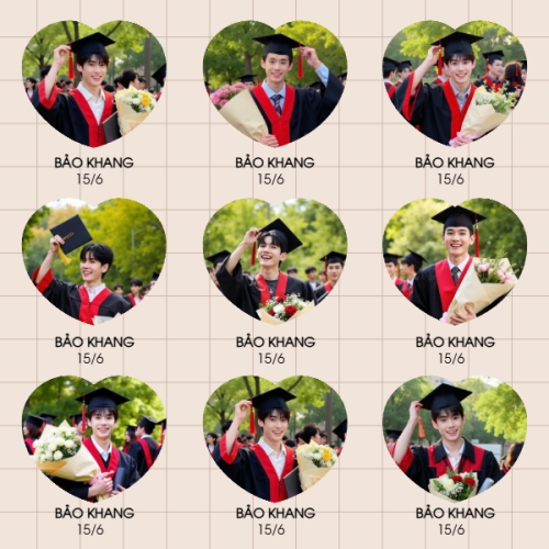 Mẫu thiết kế Photobook vuông Tốt nghiệp, Kỷ yếu, bạn bè, hội nhóm, team, tập thể, đơn giản 1759885910