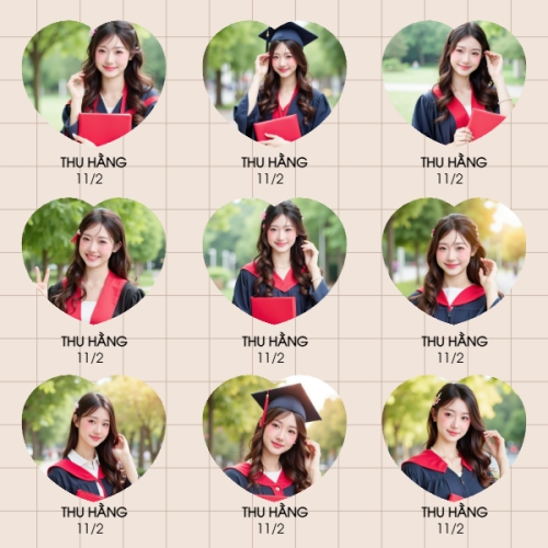 Mẫu thiết kế Photobook vuông Tốt nghiệp, Kỷ yếu, bạn bè, hội nhóm, team, tập thể, đơn giản 1759885910