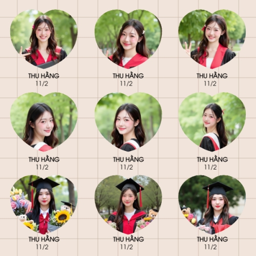 Mẫu thiết kế Photobook vuông Tốt nghiệp, Kỷ yếu, bạn bè, hội nhóm, team, tập thể, đơn giản 1759885910