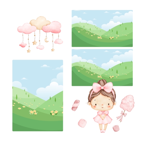 Mẫu thiết kế Photobook vuông Em bé, baby, kid, sinh nhật, birthday, cá nhân, personal style, sự kiện, event, dễ thương, cute 1759886001