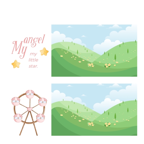 Mẫu thiết kế Photobook vuông Em bé, baby, kid, sinh nhật, birthday, cá nhân, personal style, sự kiện, event, dễ thương, cute 1759886001