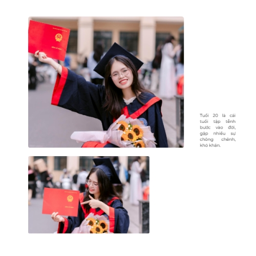 Mẫu thiết kế Photobook vuông Cá nhân, nhân vật, personal style, signature, kỷ yếu, tốt nghiệp, graduation 1759885900