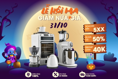 Mẫu thiết kế Banner Facebook ngang Halloween, lễ hội ma quái, sự kiện, event, công nghệ, technology, điện tử, electronic, dễ thương, cute, chibi, hoạt hình, cartoon 1761629451