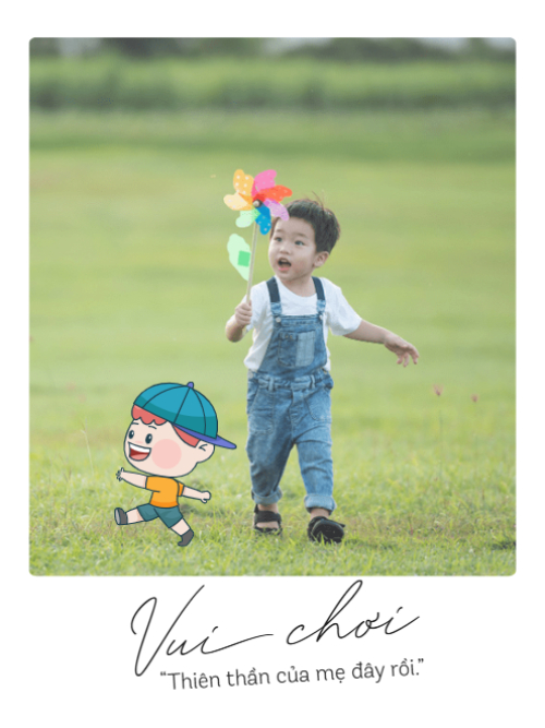 Mẫu thiết kế Bộ Ảnh Polaroid Dễ thương, cute, em bé, baby, trẻ em 1759895224