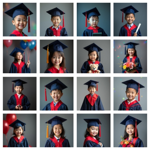 Mẫu thiết kế Photobook vuông Học sinh, tiểu học, kỷ yếu, tốt nghiệp, graduation, mầm non, hội nhóm, cá nhân 1759894966