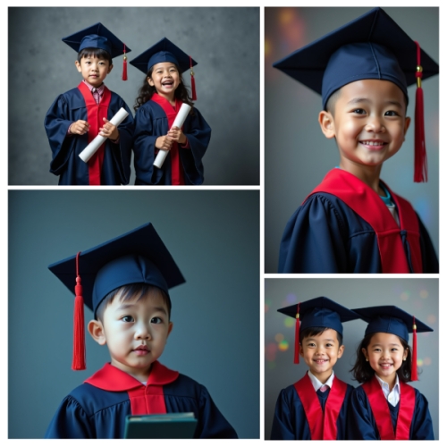 Mẫu thiết kế Photobook vuông Học sinh, tiểu học, kỷ yếu, tốt nghiệp, graduation, mầm non, hội nhóm, cá nhân 1759894966