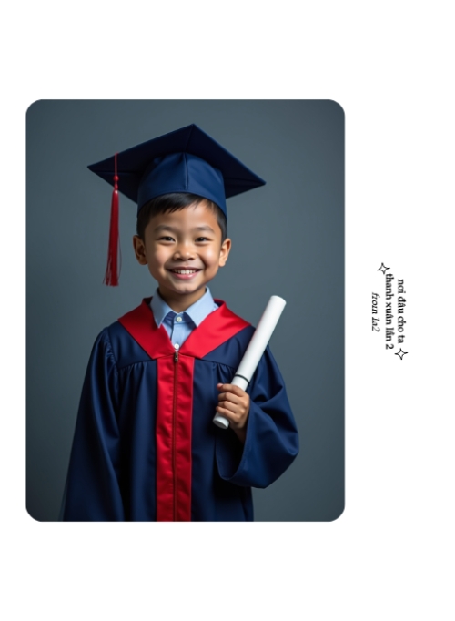 Mẫu thiết kế Photobook dọc Học sinh, tiểu học, kỷ yếu, tốt nghiệp, graduation, mầm non 1759895338