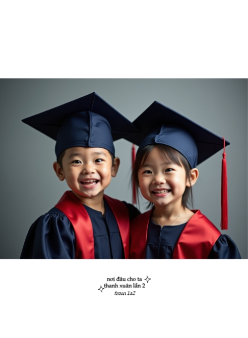 Mẫu thiết kế Photobook dọc Học sinh, tiểu học, kỷ yếu, tốt nghiệp, graduation, mầm non 1759895338