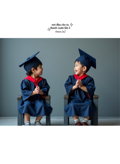 Mẫu thiết kế Photobook dọc Học sinh, tiểu học, kỷ yếu, tốt nghiệp, graduation, mầm non 1759895338