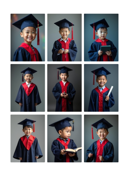 Mẫu thiết kế Photobook dọc Học sinh, tiểu học, kỷ yếu, tốt nghiệp, graduation, mầm non 1759895338